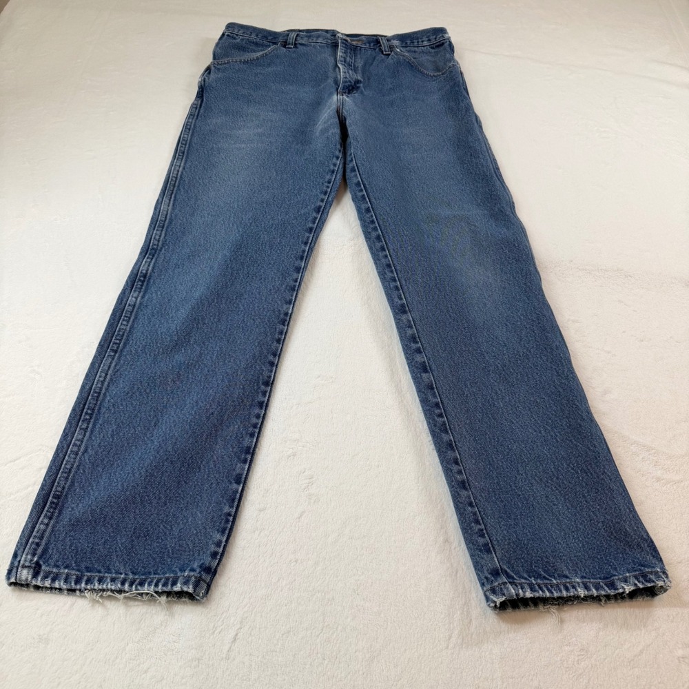 Rustler Regular Fit‎ Denim Jeans Mens 35x29 Blue Good Straight Leg Workwear
